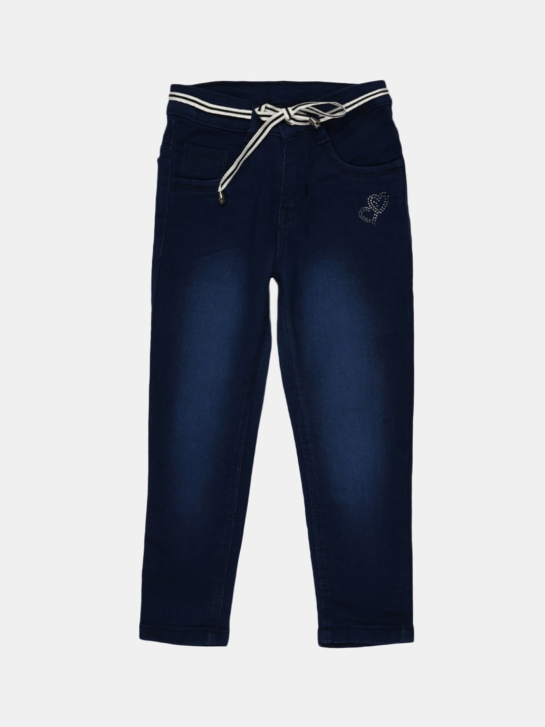 

V-Mart Girls Blue Classic Light Fade Jeans
