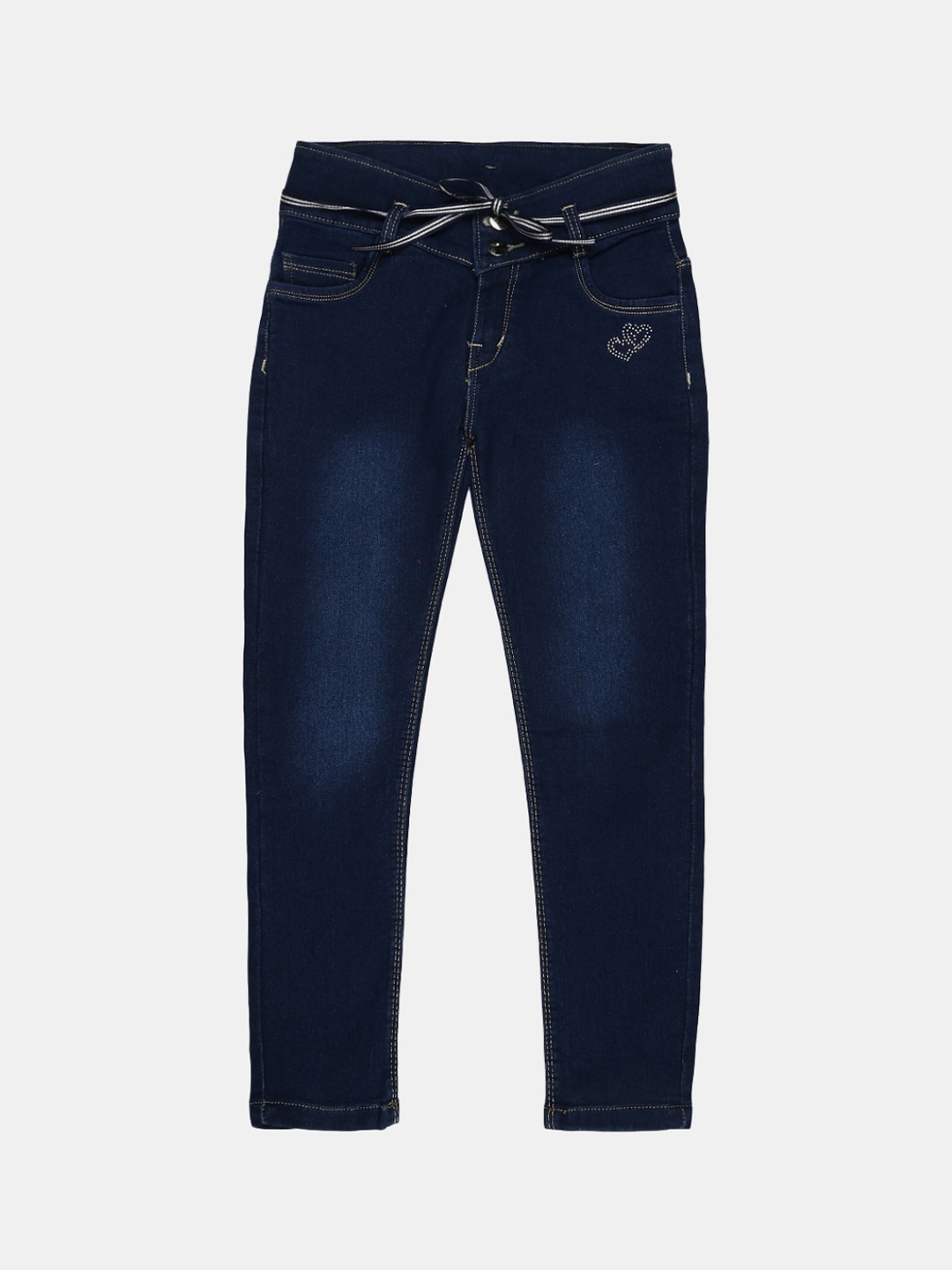 

V-Mart Girls Blue Classic Light Fade Jeans