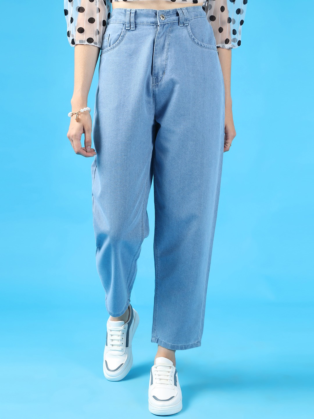 

Purple Feather Women Blue High-Rise Jeans