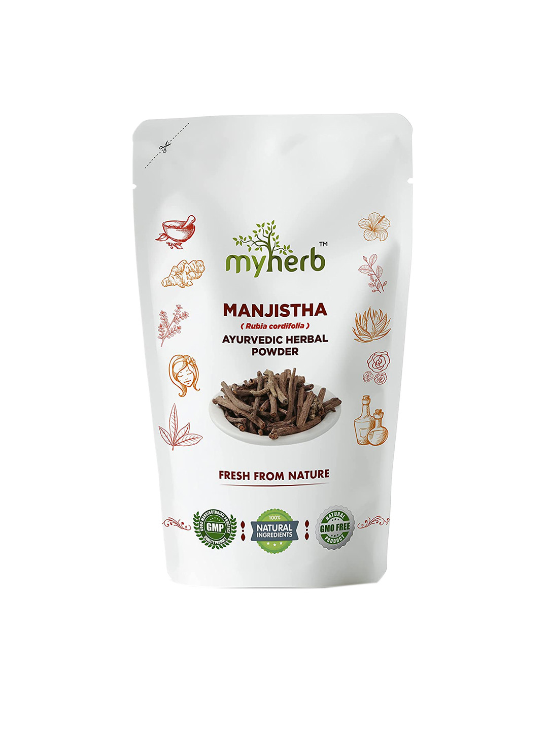 

MYHERB 100% Natural Ayurvedic Manjistha Powder Face Mask 227 Gm, Beige