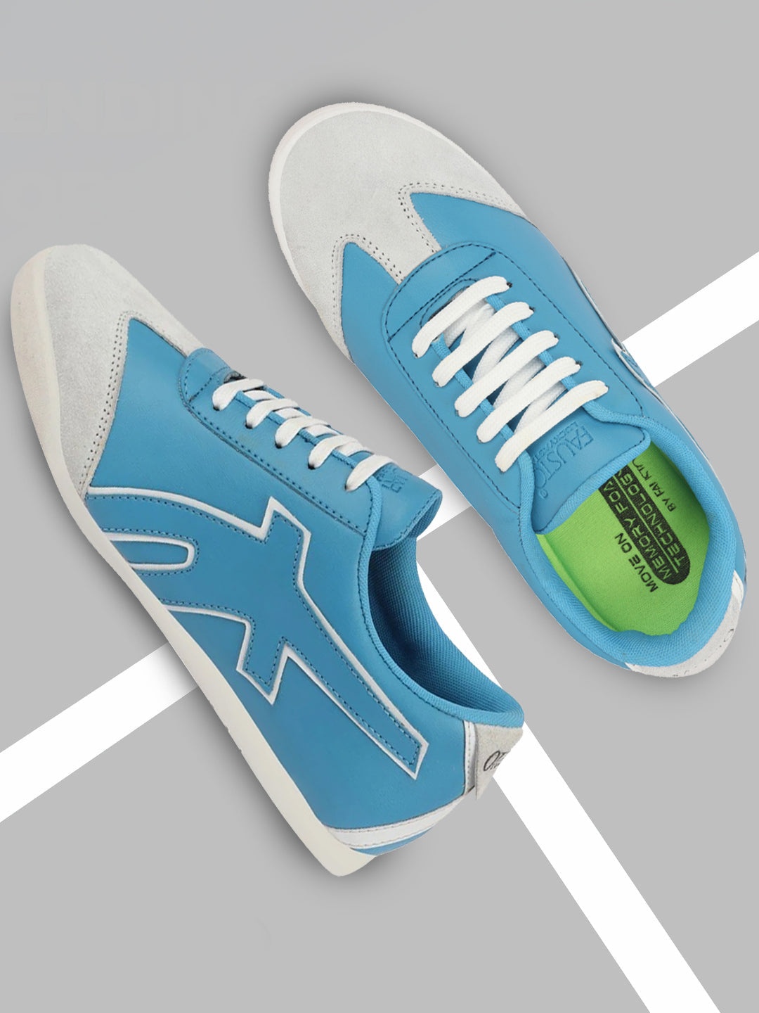

FAUSTO Men Blue Colourblocked Casual Shoes
