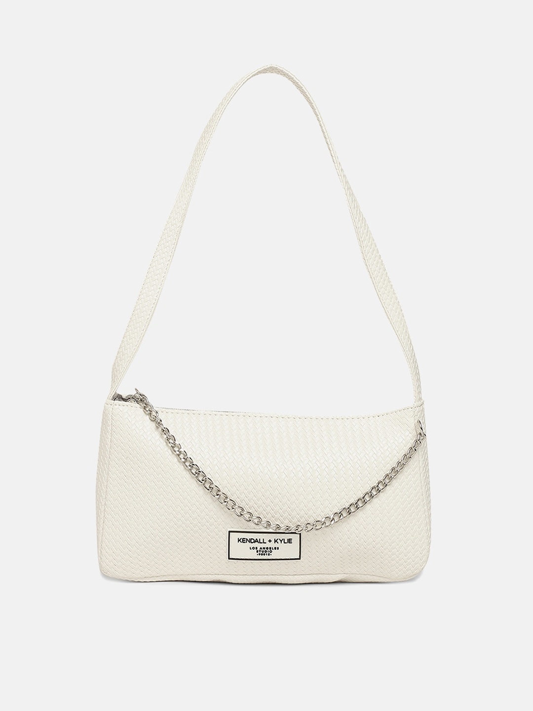 

KENDALL & KYLIE White Structured Hobo Bag