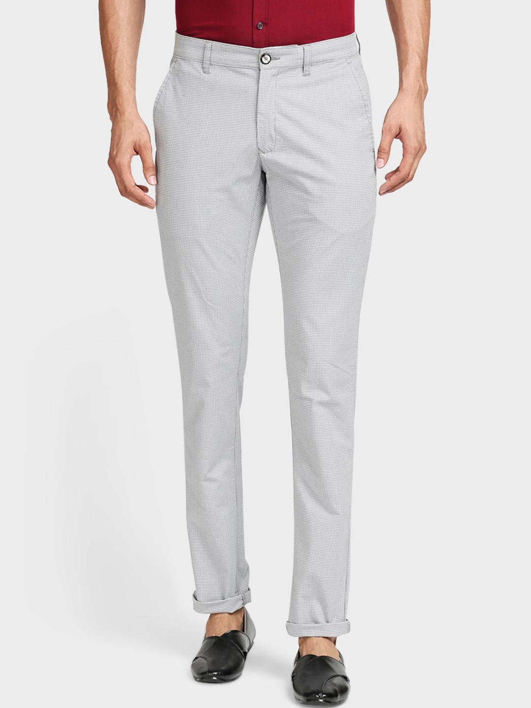 

ColorPlus Men Grey Trousers