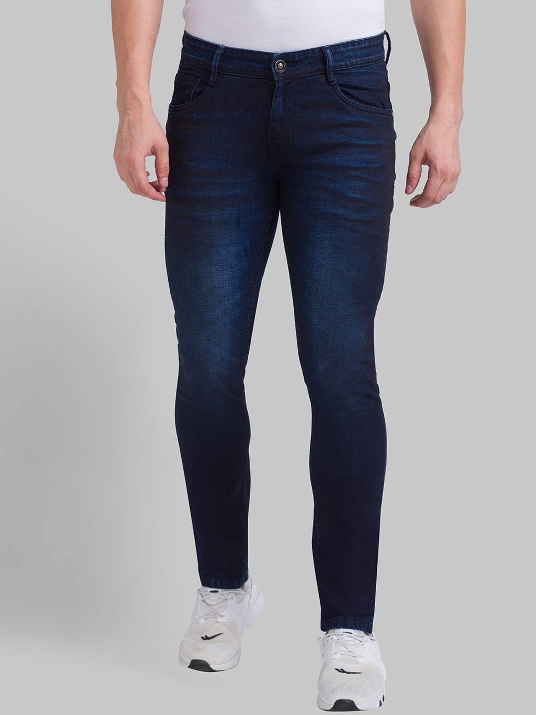 

Parx Men Blue Cotton Skinny Fit Light Fade Jeans