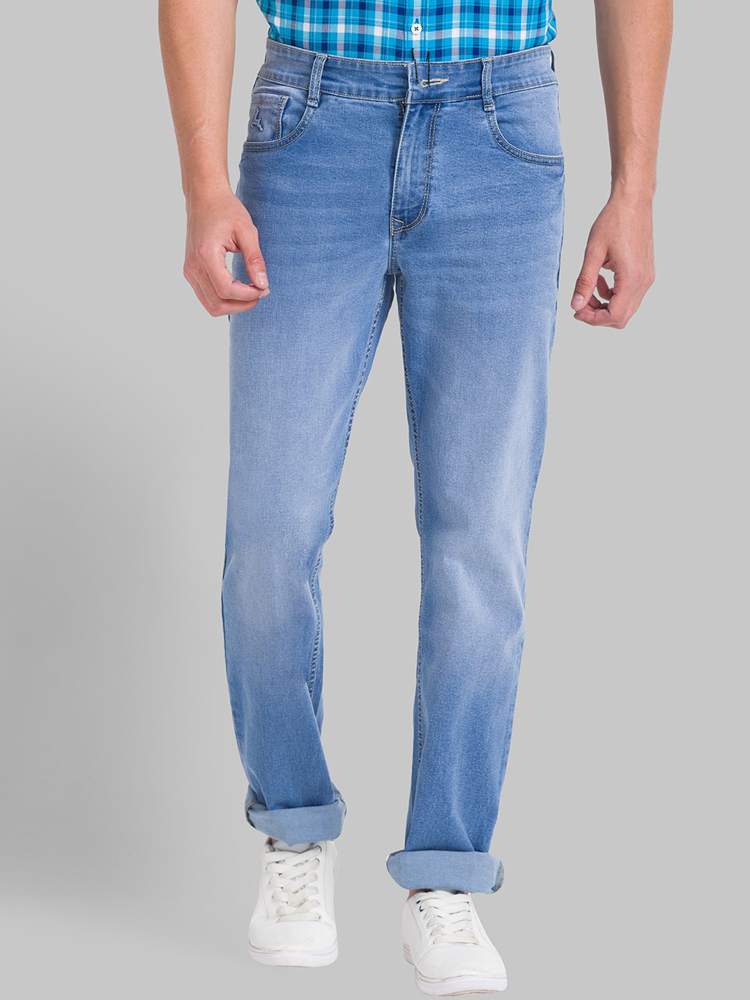 

Parx Men Blue Slim Fit Heavy Fade Jeans