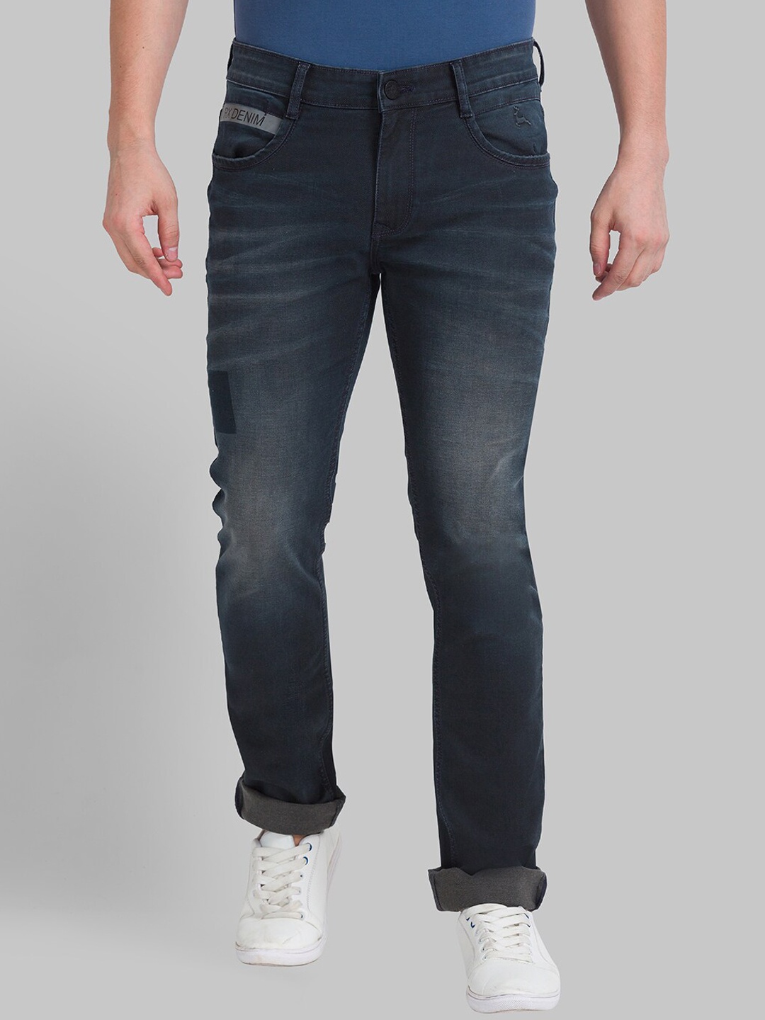 

Parx Men Grey Tapered Fit Light Fade Jeans