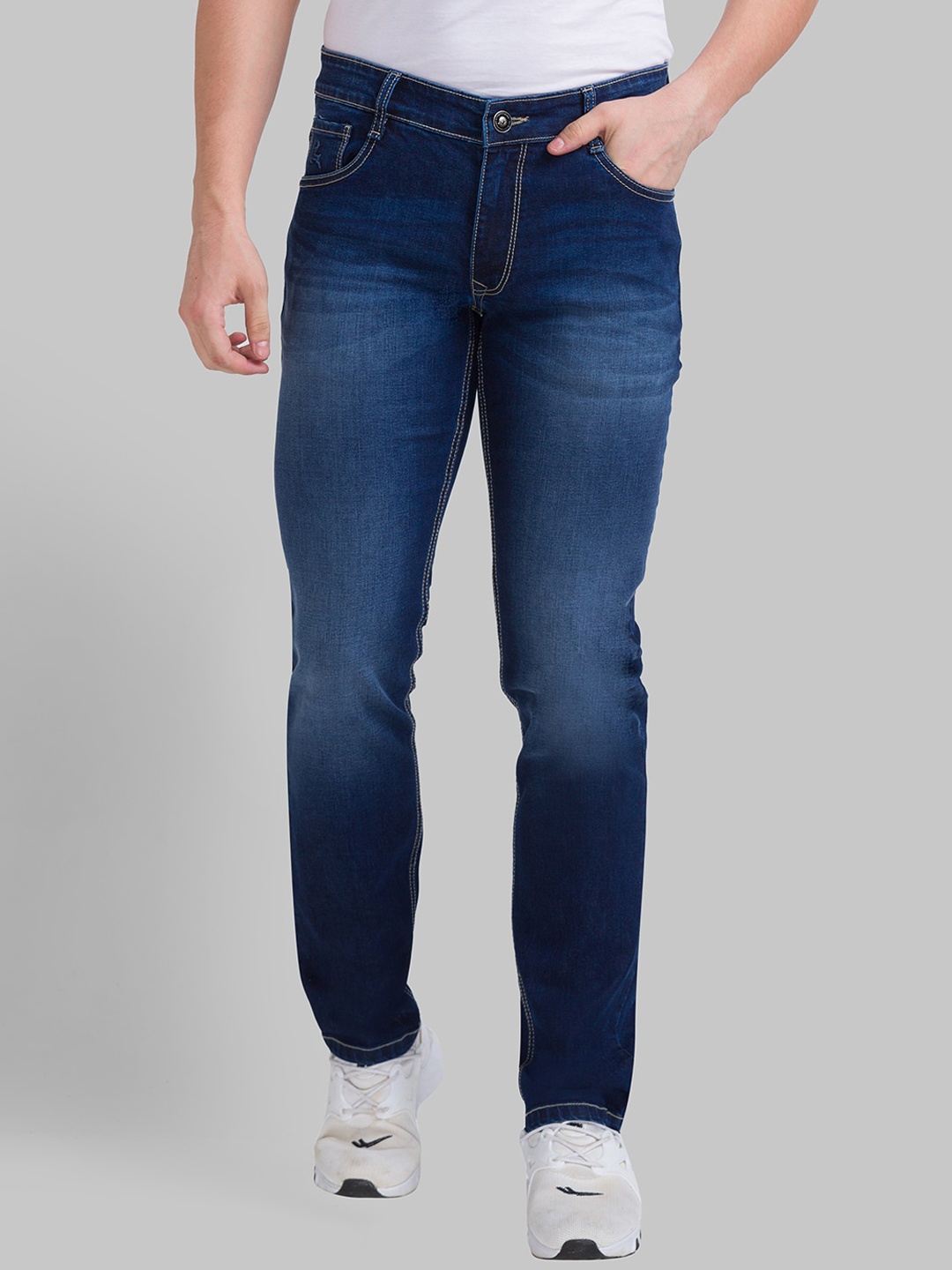 

Parx Men Blue Slim Fit Heavy Fade Jeans