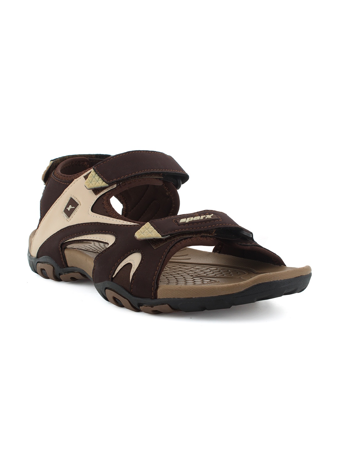 

Sparx Men Brown black Solid Sports Sandals
