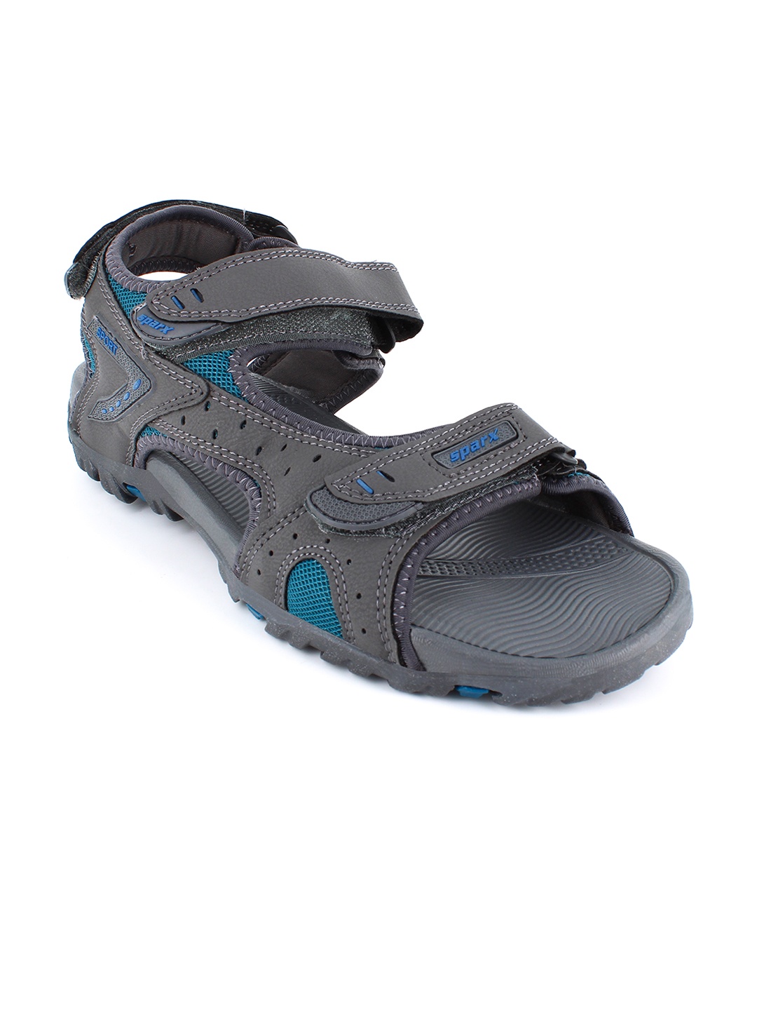 

Sparx Men Grey & Blue Solid Floater Sandals