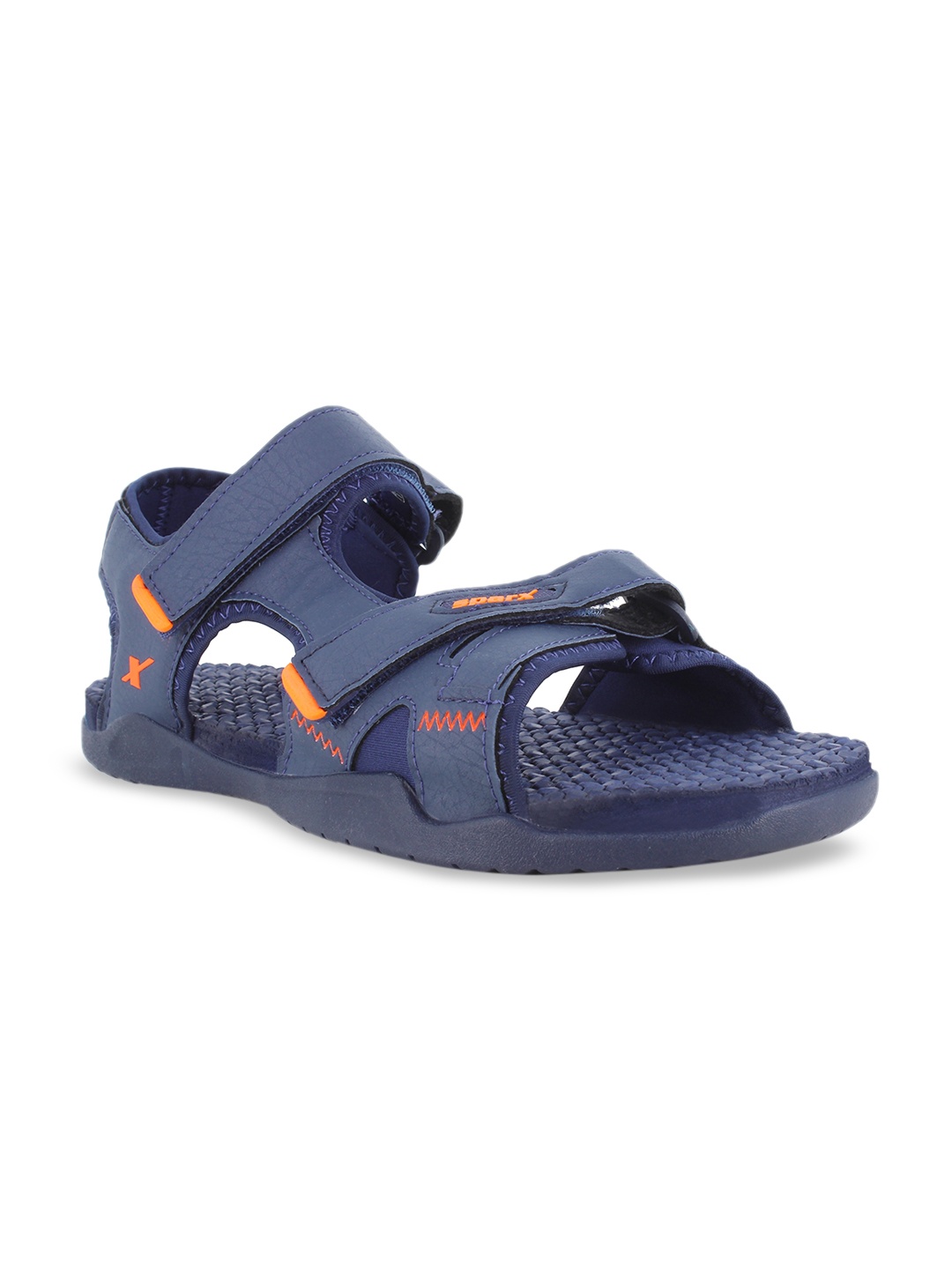 

Sparx Men Navy Blue Textured Sports Sandals