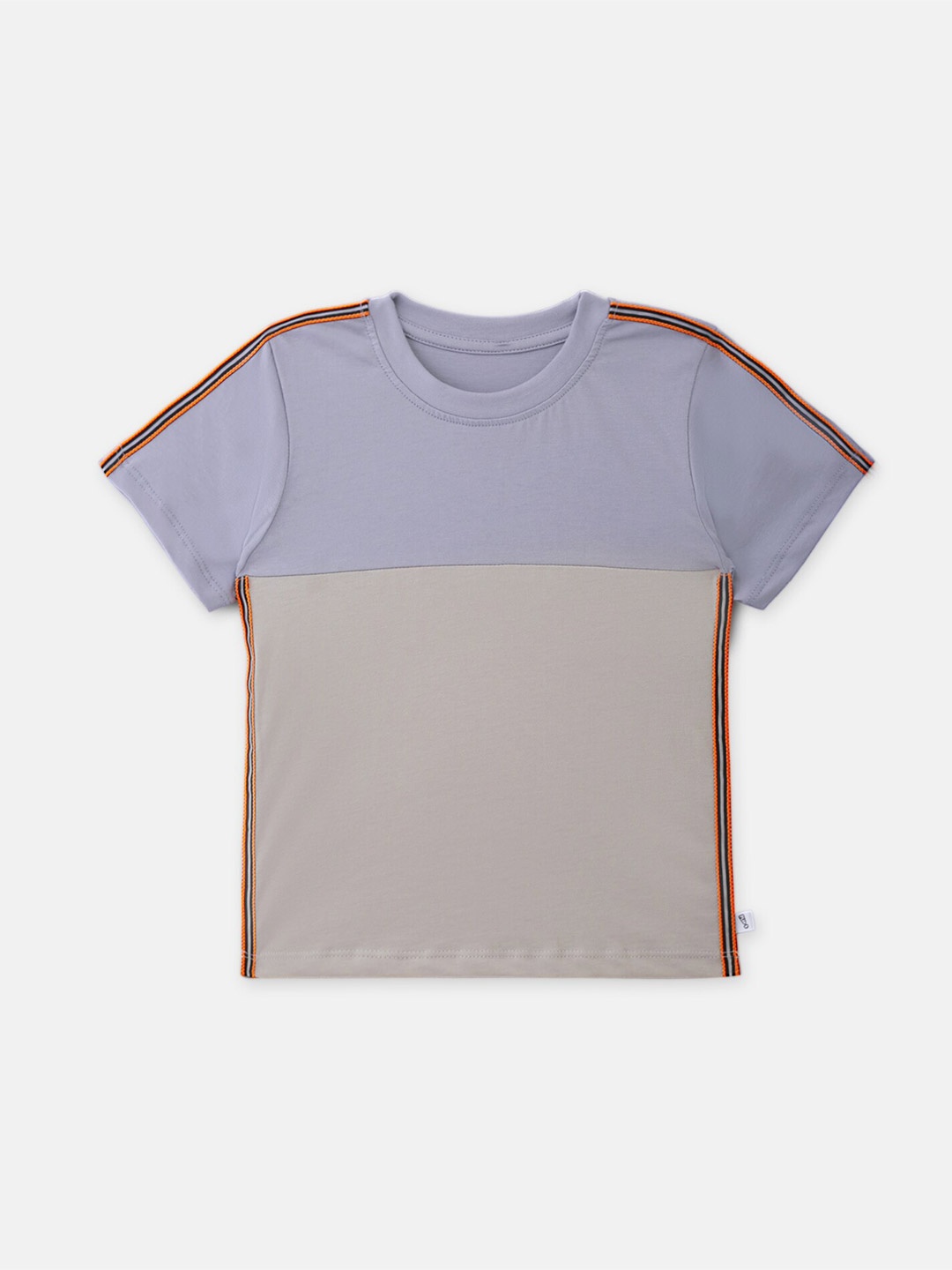 

You Got Plan B Boys Grey Colourblocked T-shirt