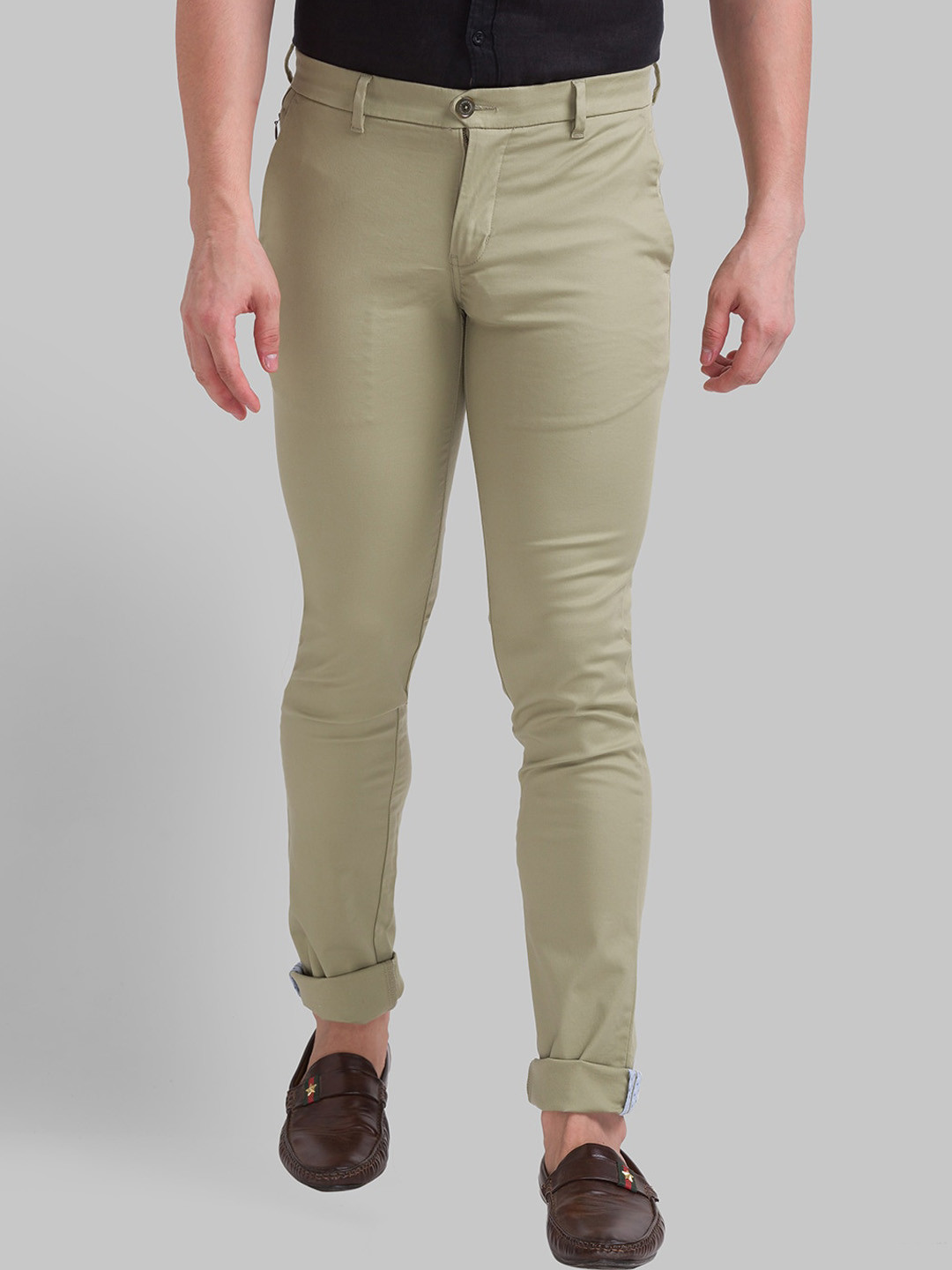 

Parx Men Green Slim Fit Trousers