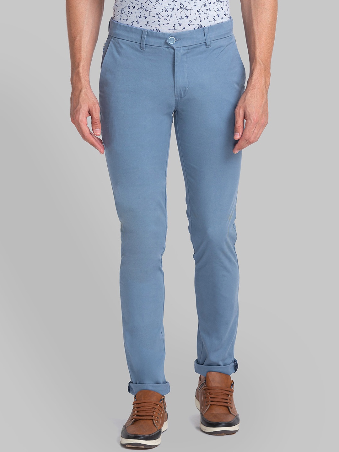 

Parx Men Blue Slim Fit Trousers