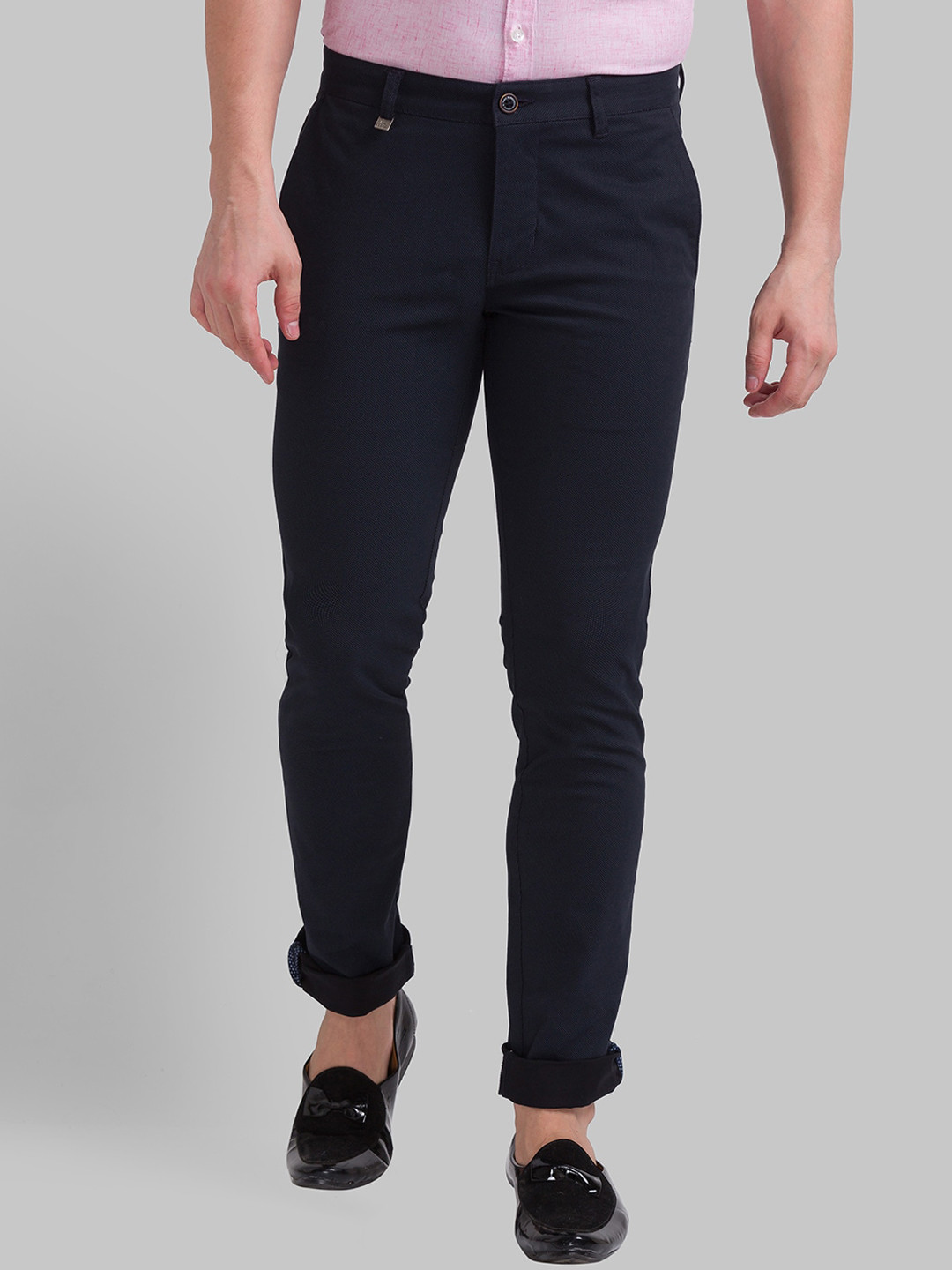 

Parx Men Black Slim Fit Trousers