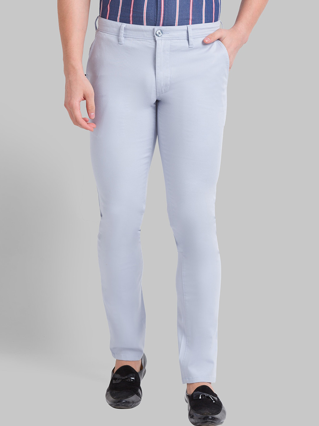 

Parx Men Blue Tapered Fit Trousers