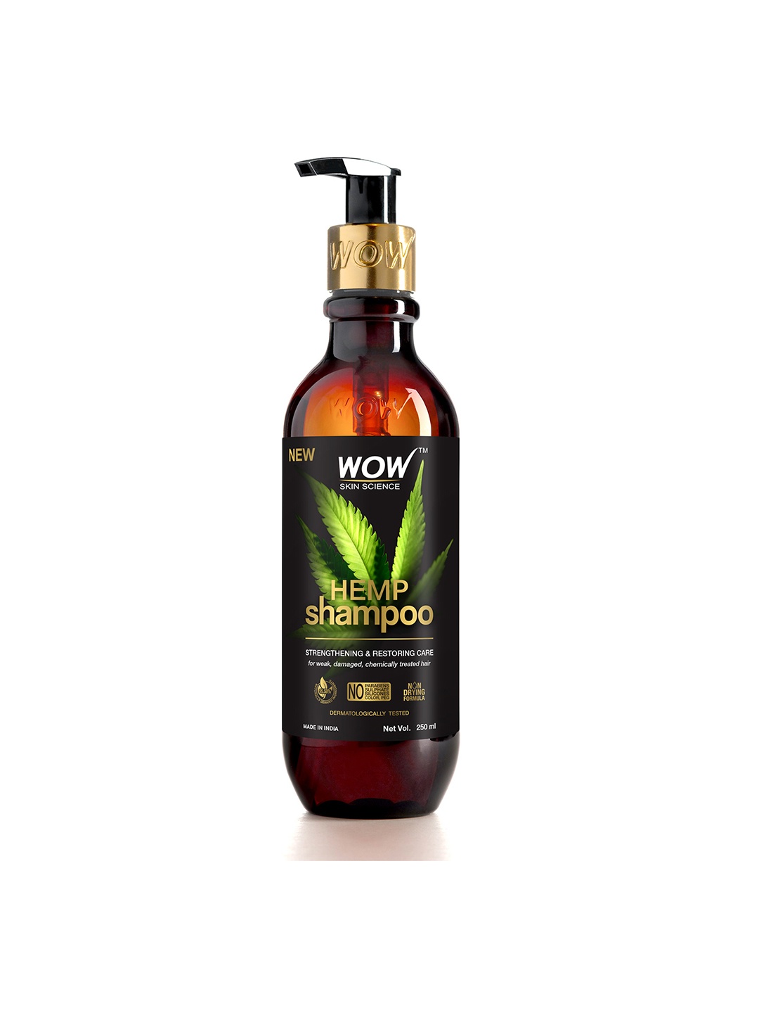 

WOW SKIN SCIENCE Hemp Shampoo 250ml, Transparent