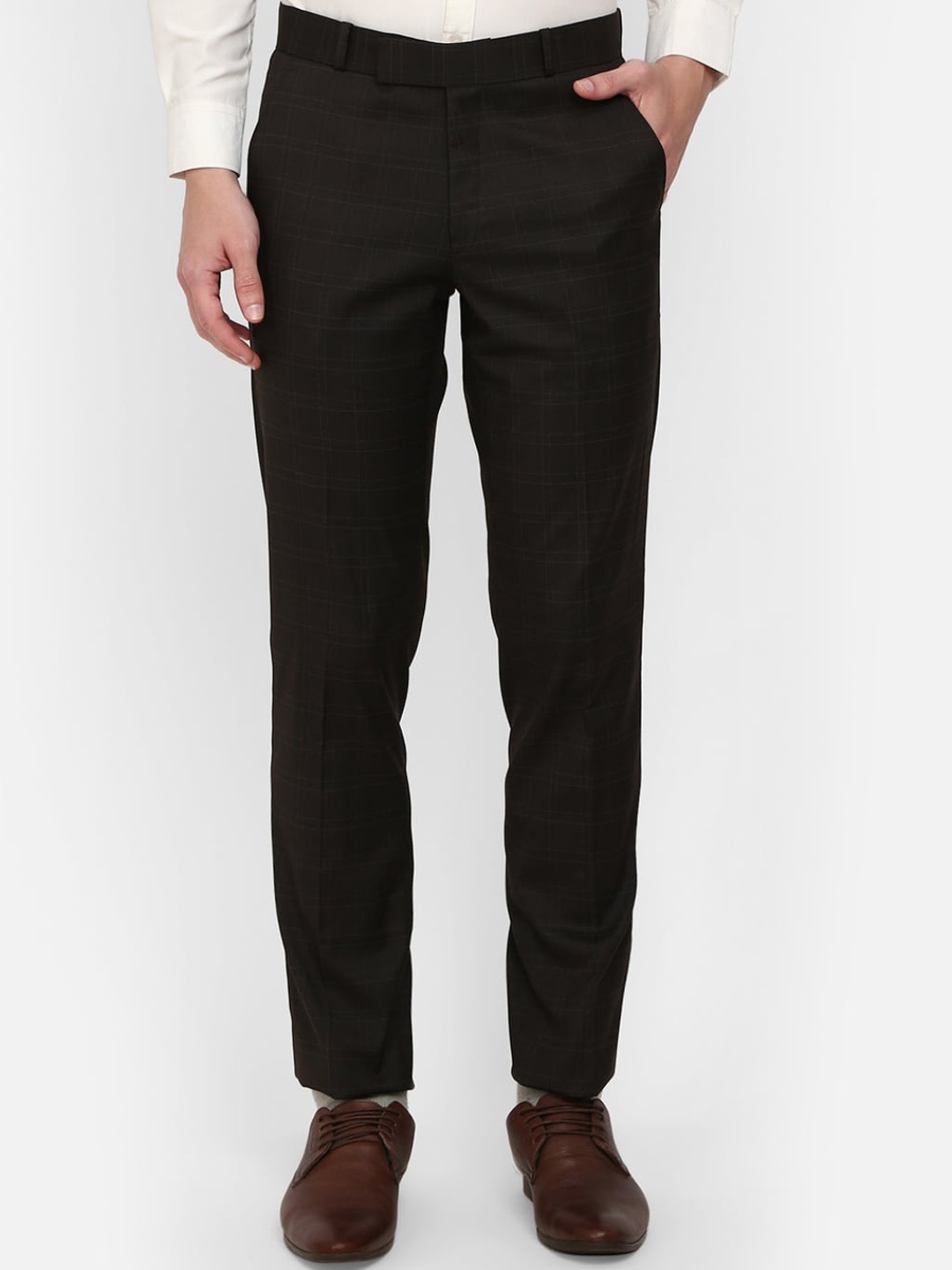 

V-Mart Men Brown Classic Slim Fit Trousers