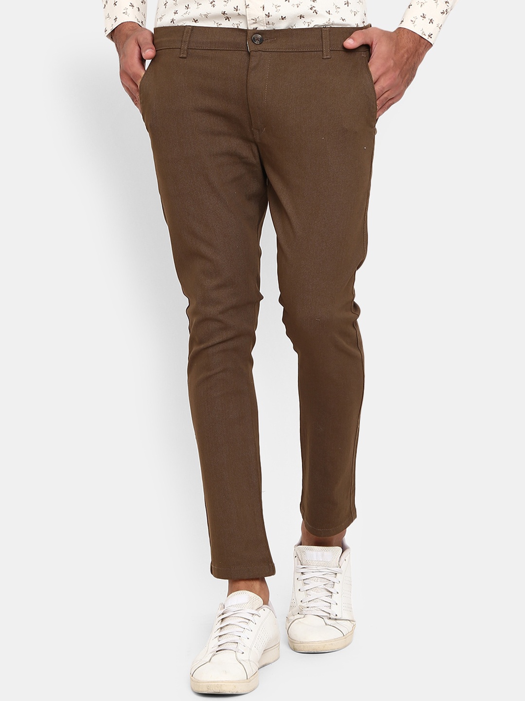 

V-Mart Men Brown Classic Chinos Trousers