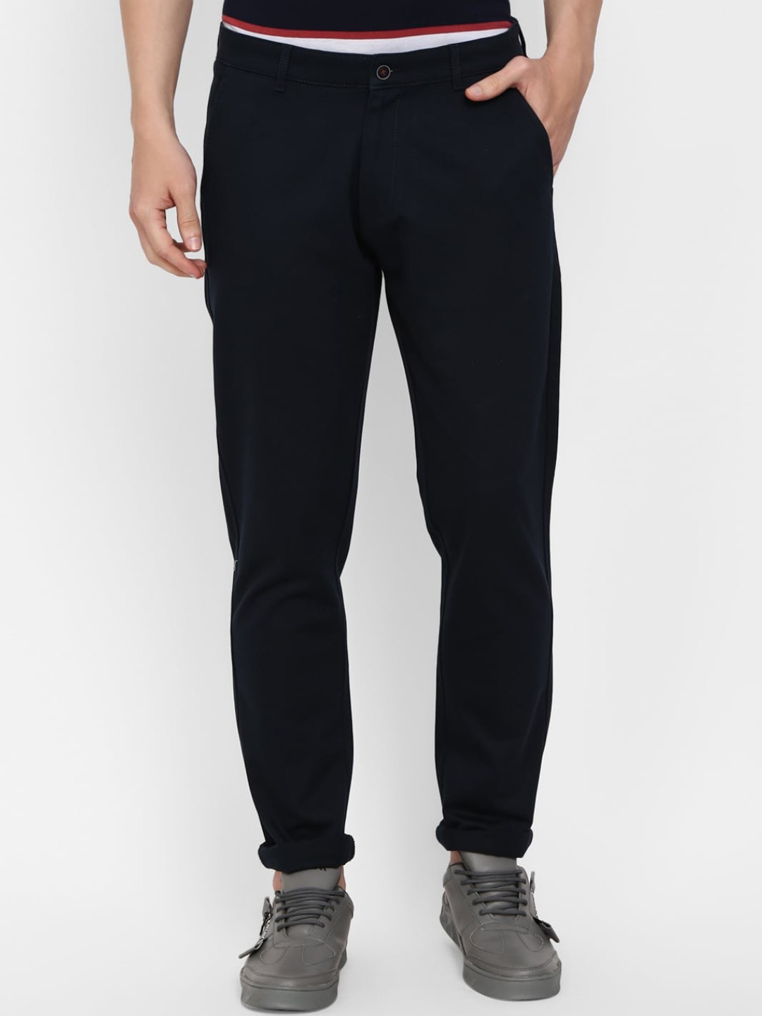 

V-Mart Men Navy Blue Classic Trousers