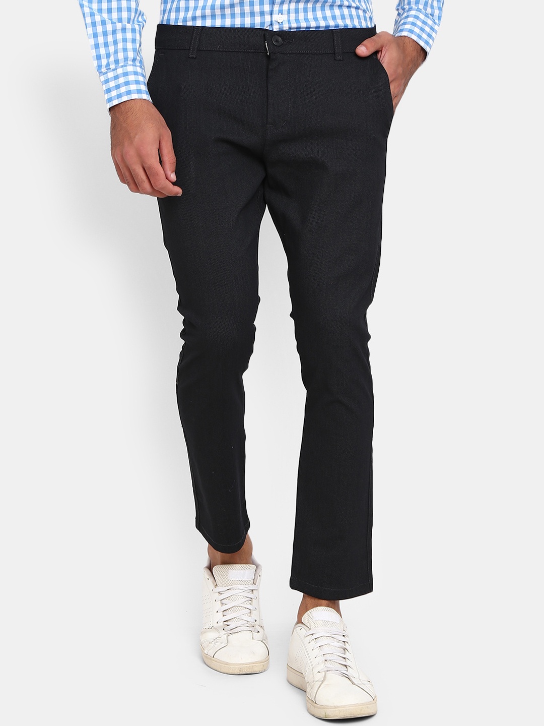 

V-Mart Men Black Classic Trousers