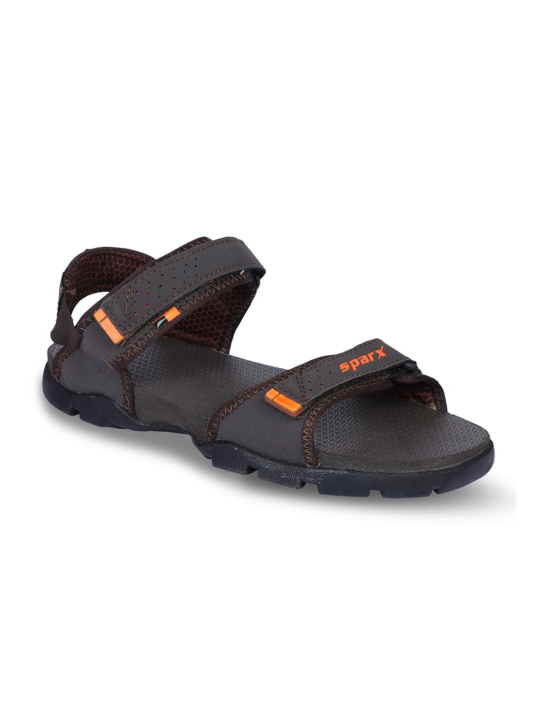 

Sparx Men Brown & Orange Sports Sandals
