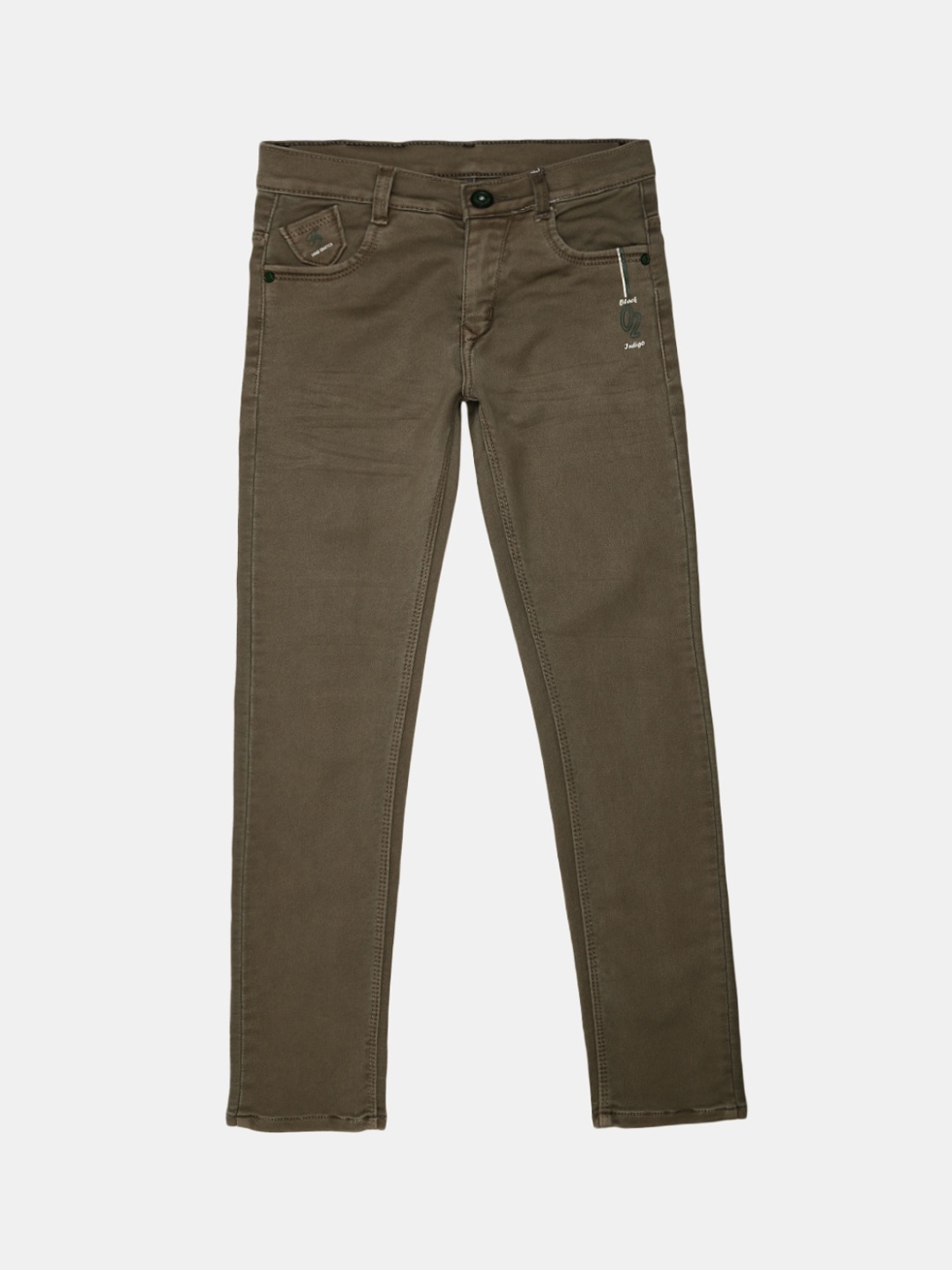 

V-Mart Boys Olive Green Solid Classic Trousers