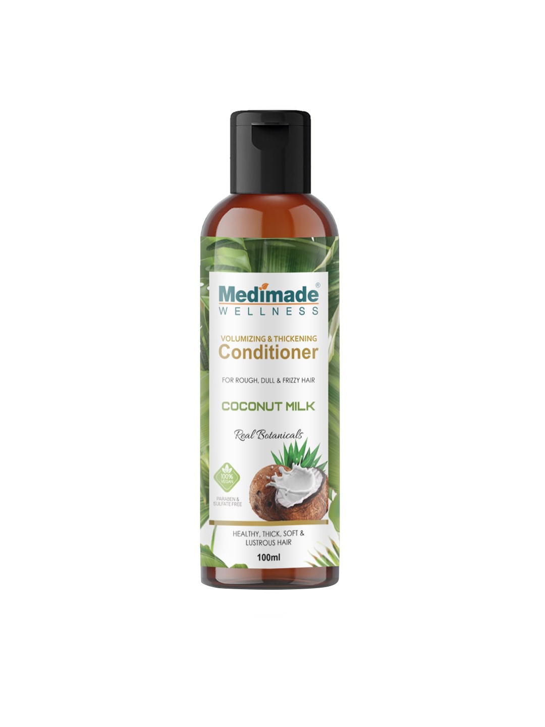 

Medimade Unisex Revitalizing Conditioner with Coconut Milk-100 ml, White