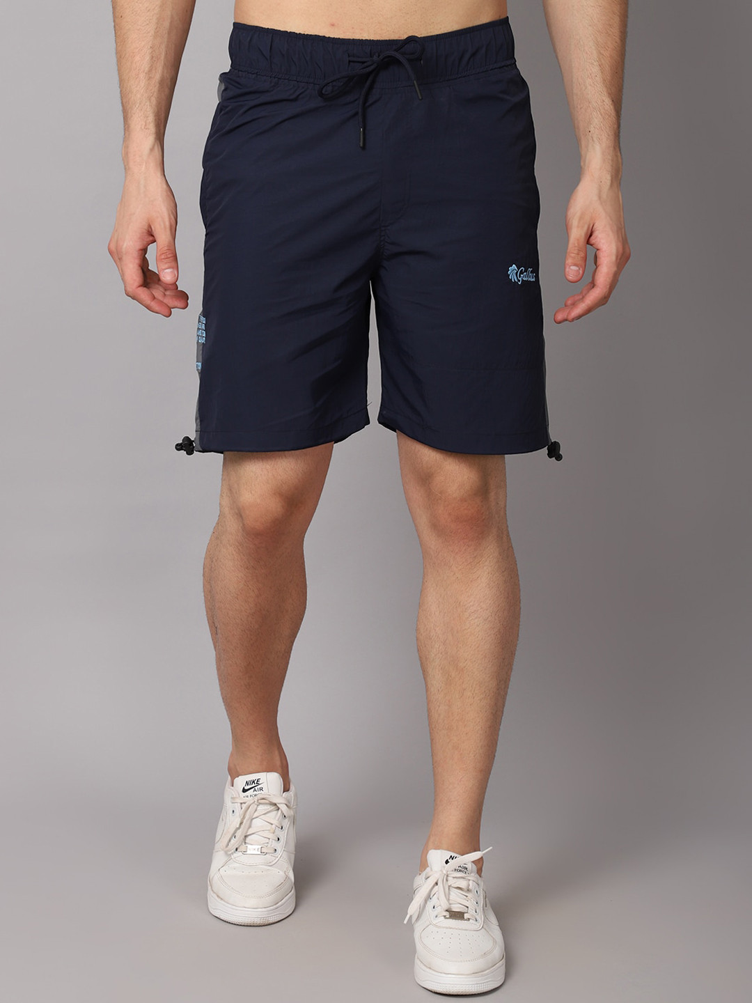 

Gallus Men Navy Blue Training or Gym Sports Shorts