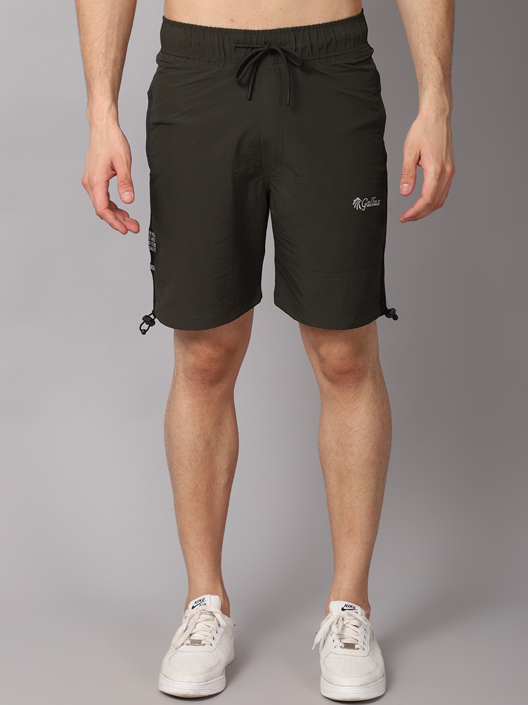 

Gallus Men Olive Green Training or Gym Shorts