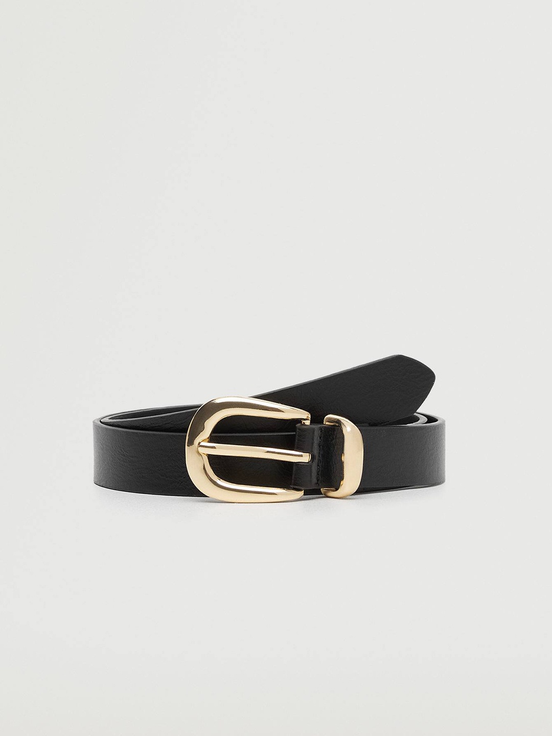 

MANGO Women Solid Belt, Black