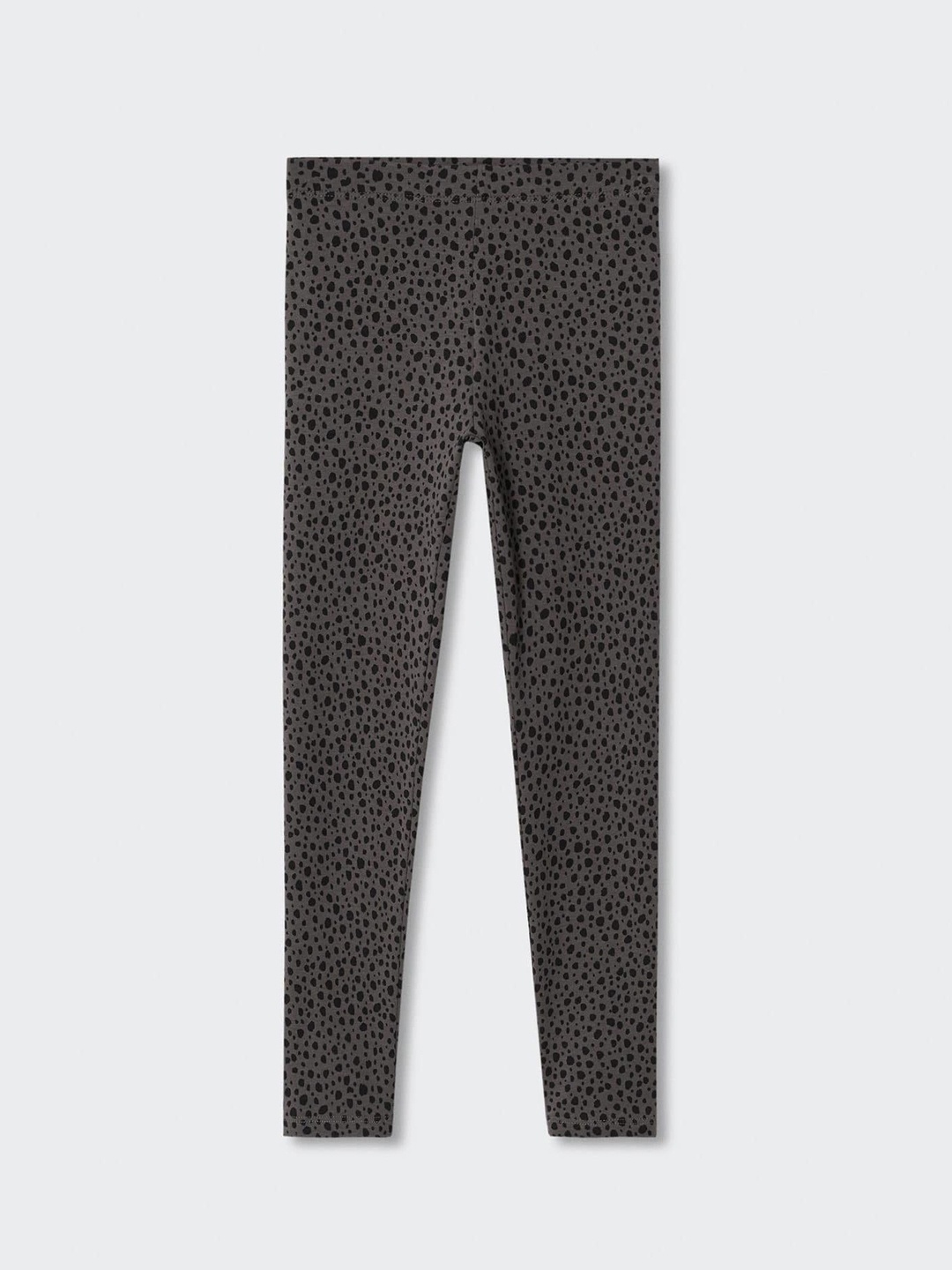 

Mango Kids Girls Grey & Black Geometric Print Sustainable Leggings