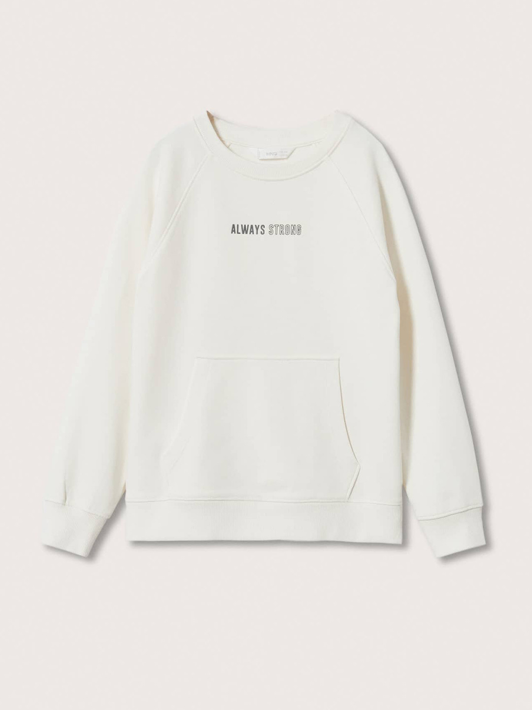 

Mango Kids Boys Printed Detail Pure Cotton Sustainable Sweatshirt, White
