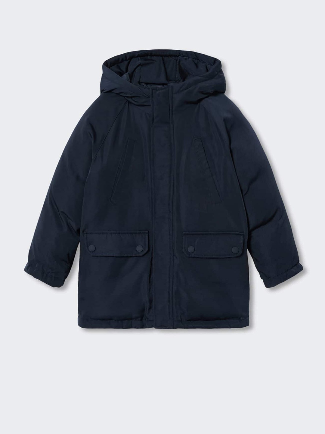 

Mango Kids Boys Sustainable Longline Padded Jacket, Navy blue