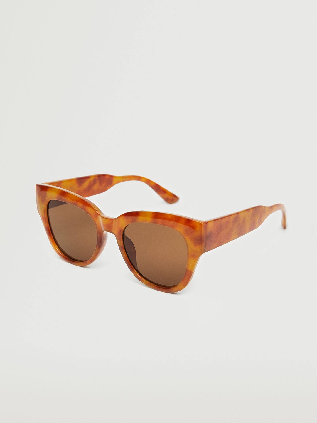 

MANGO Women Square Sunglasses with UV Protected Lens 37000782, Yellow