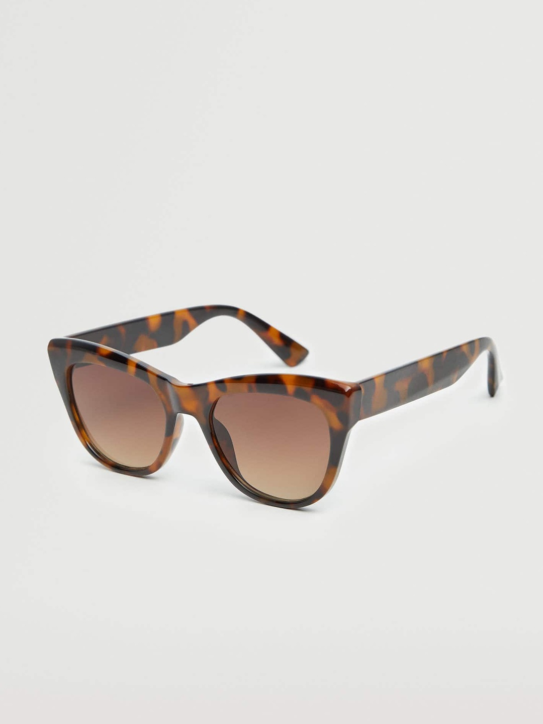 

MANGO Women Cateye Sunglasses with UV Protected Lens 37040784, Brown