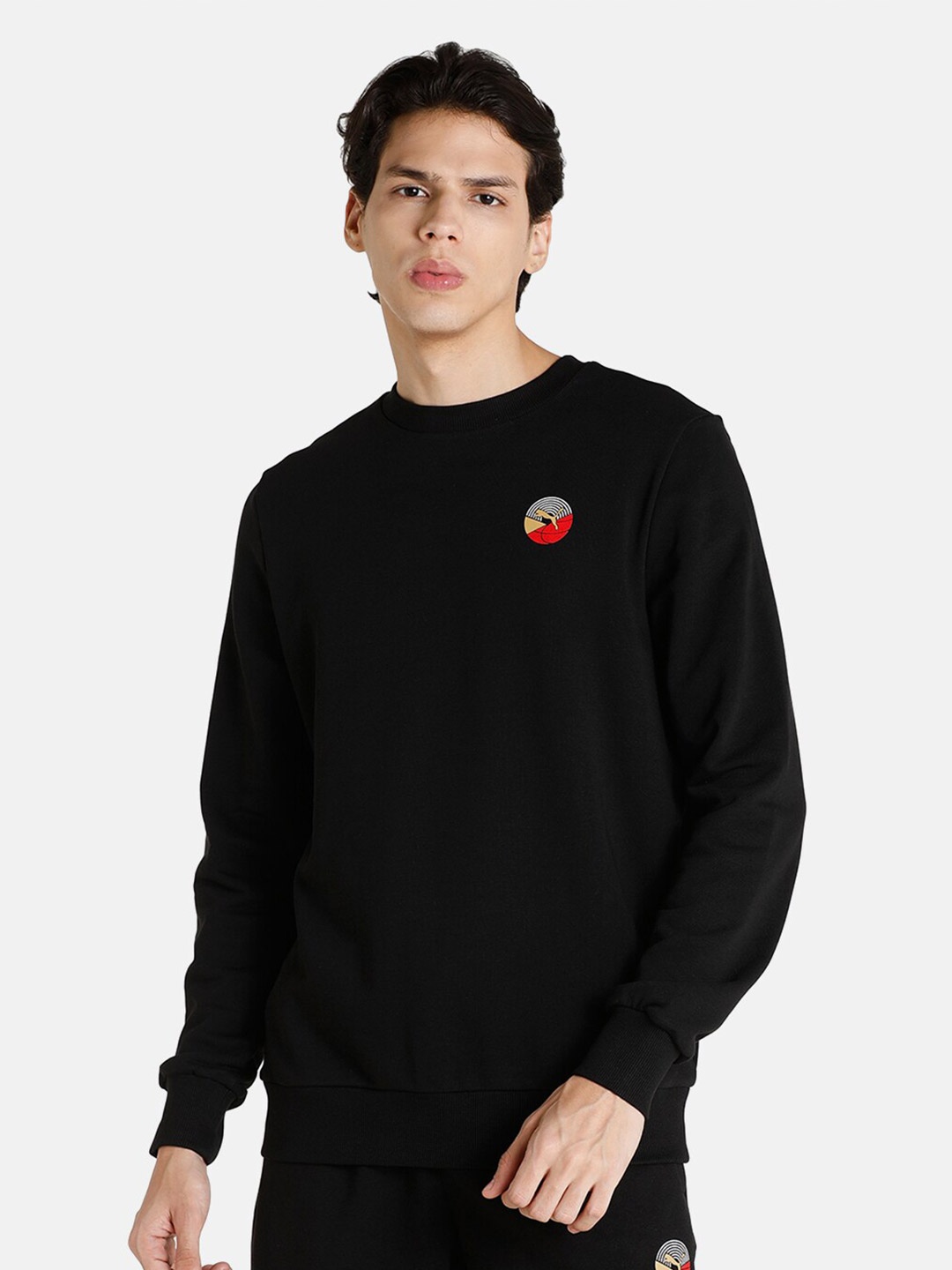 

Puma Men Black Cotton Art of Sports Crew Regular Fit Sweatshirt