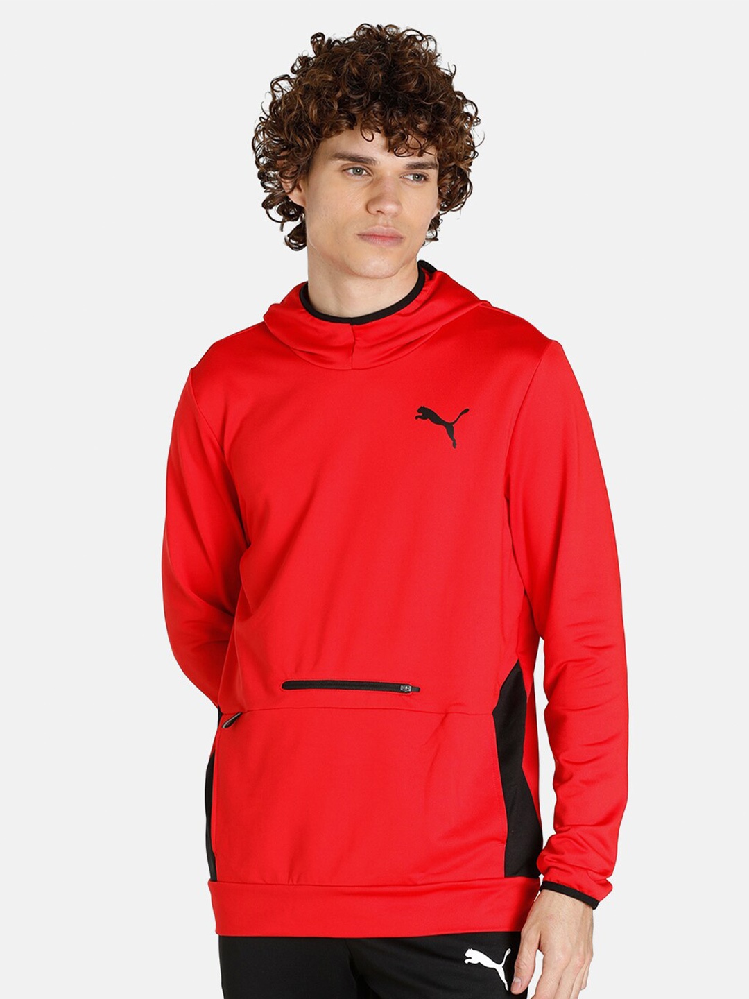 

Puma Men Red RTG Slim Fit Hooded Sweatshirt