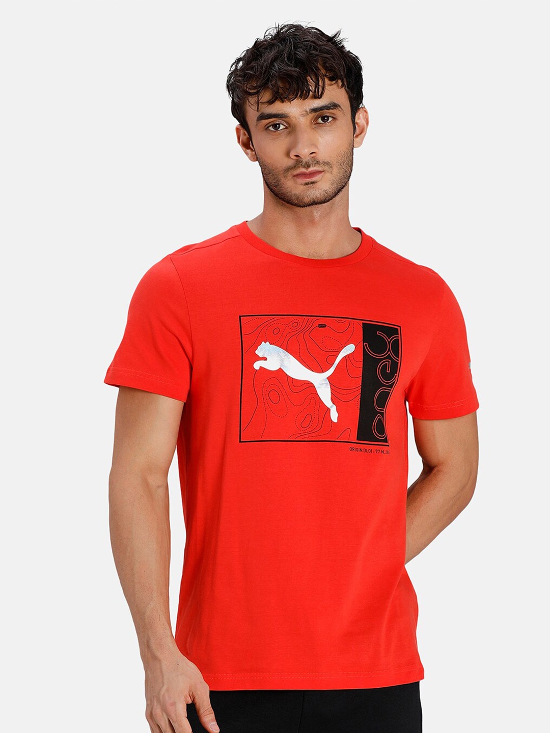 

Puma One8 Virat Kohli Graphic Slim Fit T-Shirt, Red