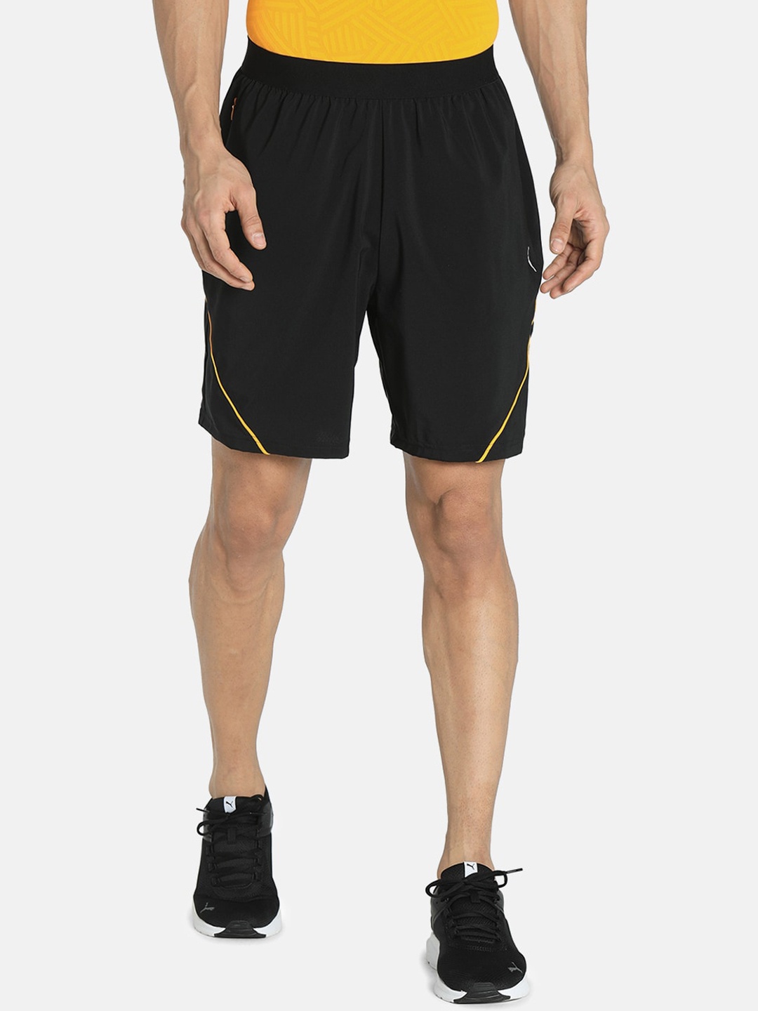 

Puma Men Black Slim Fit one8 Virat Kohli Sports Shorts