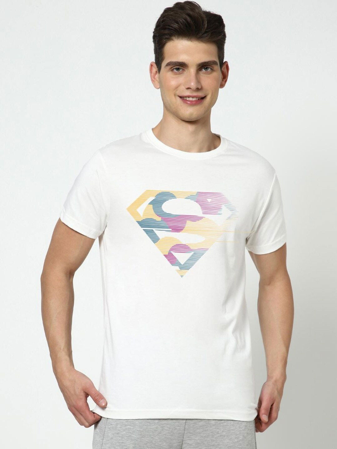 

Bewakoof Men White Printed T-shirt