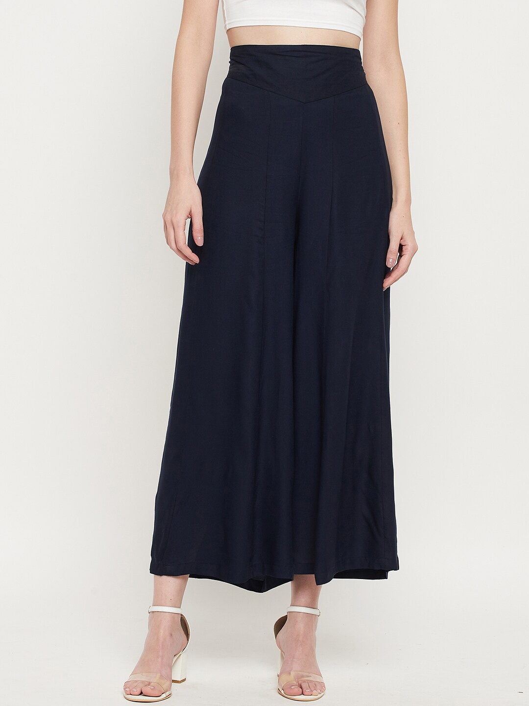 

Duke Women Blue Flared Palazzos
