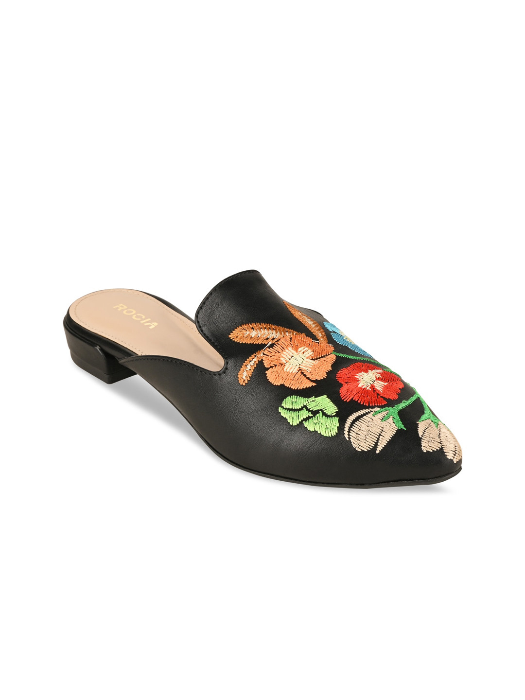 

Rocia Women Black Colourblocked Flats