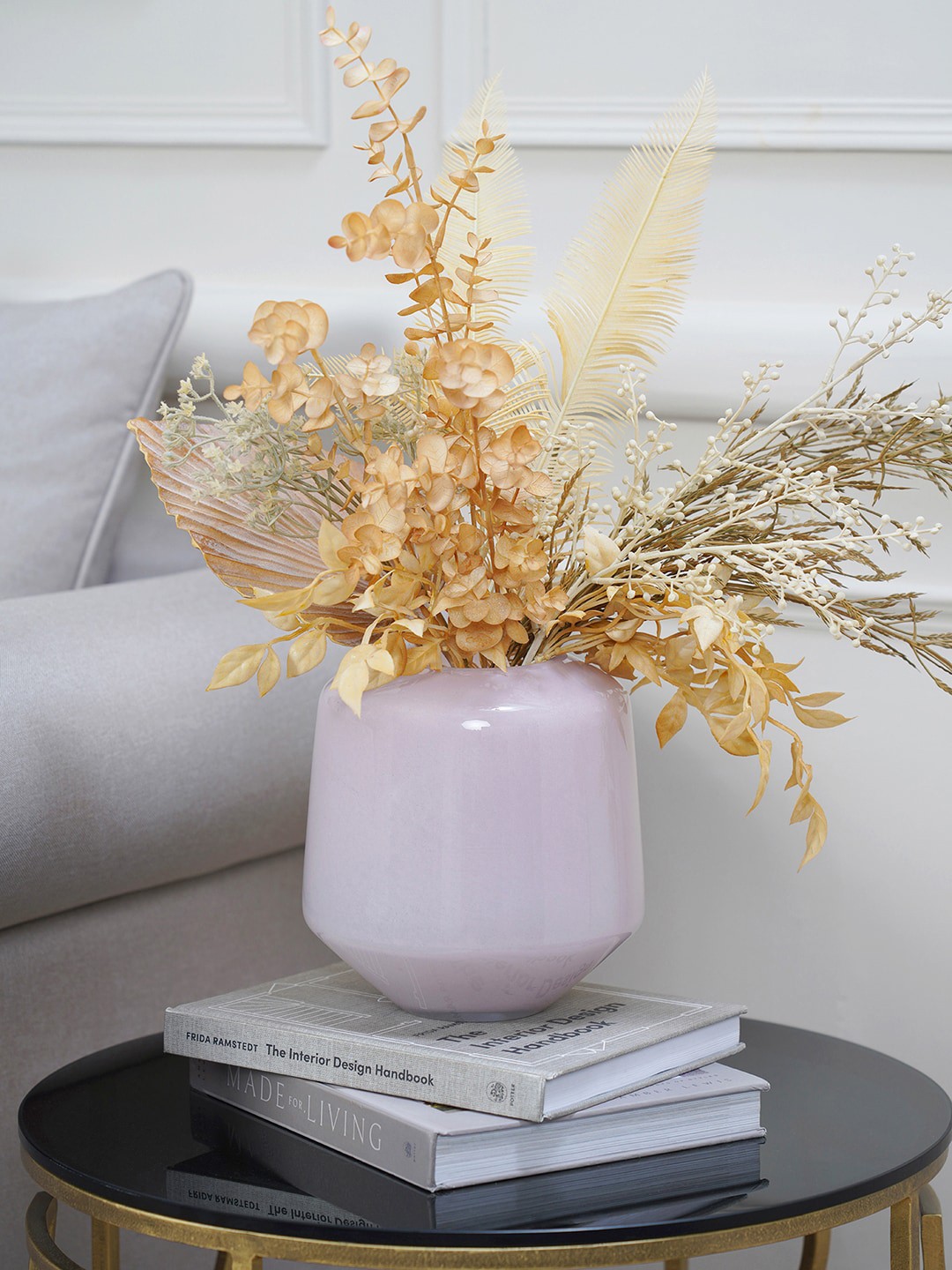

Pure Home And Living Pink Solid Glass Vases