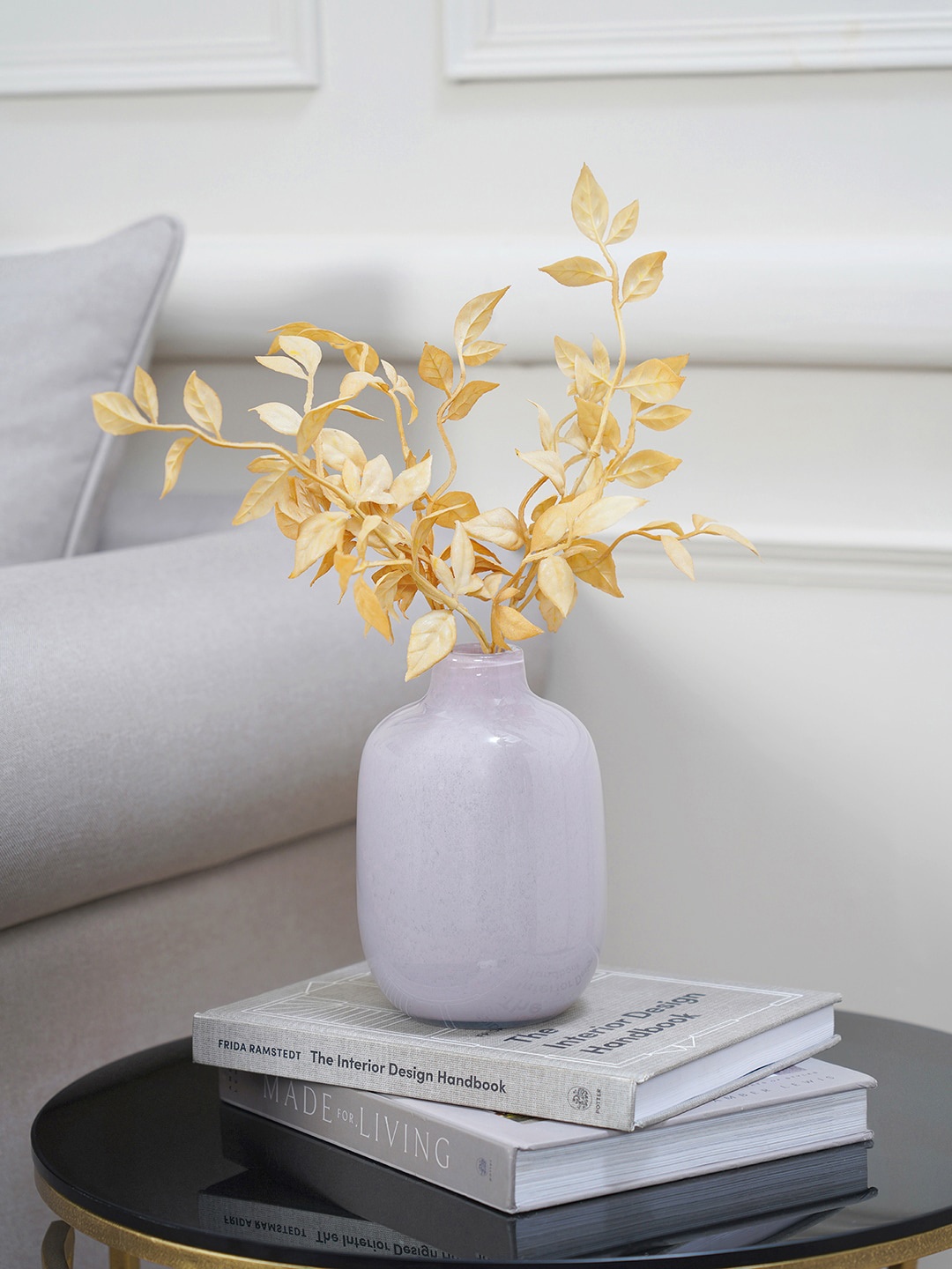 

Pure Home and Living Pink Blown Spherical Flower Vase