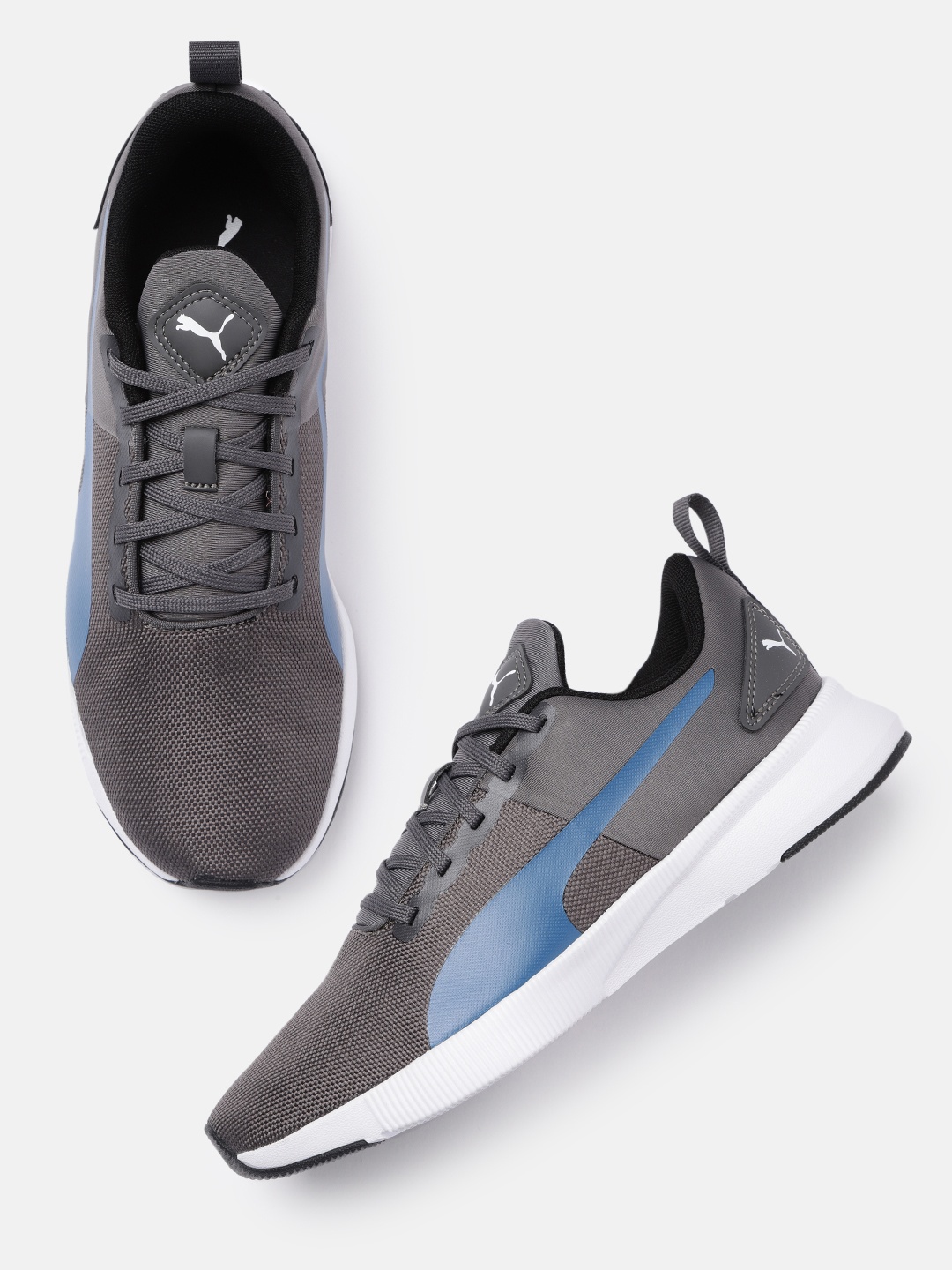 

Puma Unisex Grey Solid Flyer Runner Running Shoes