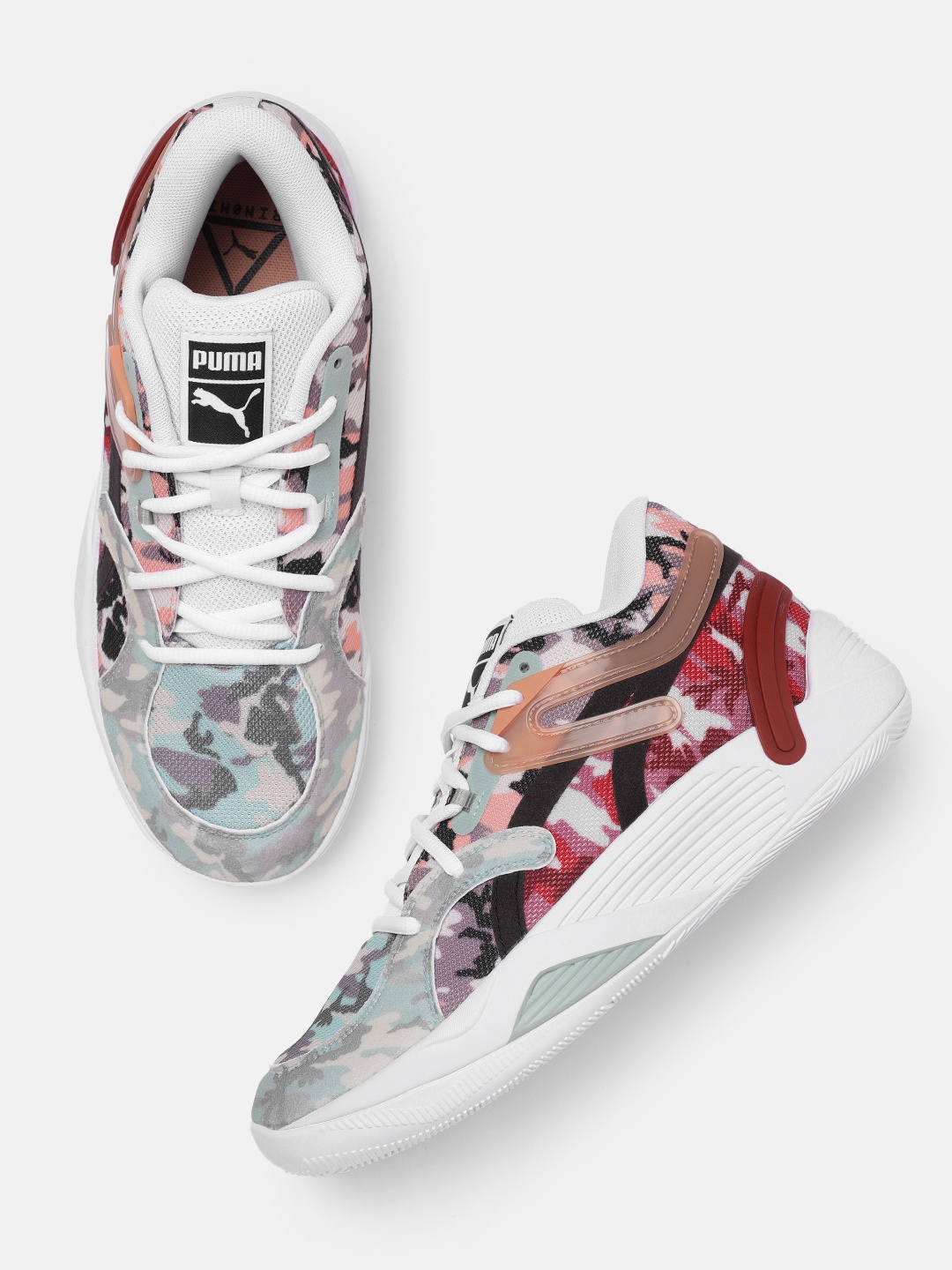 

Puma Unisex TRC Blaze Court Camo Basketball Shoes, Multi