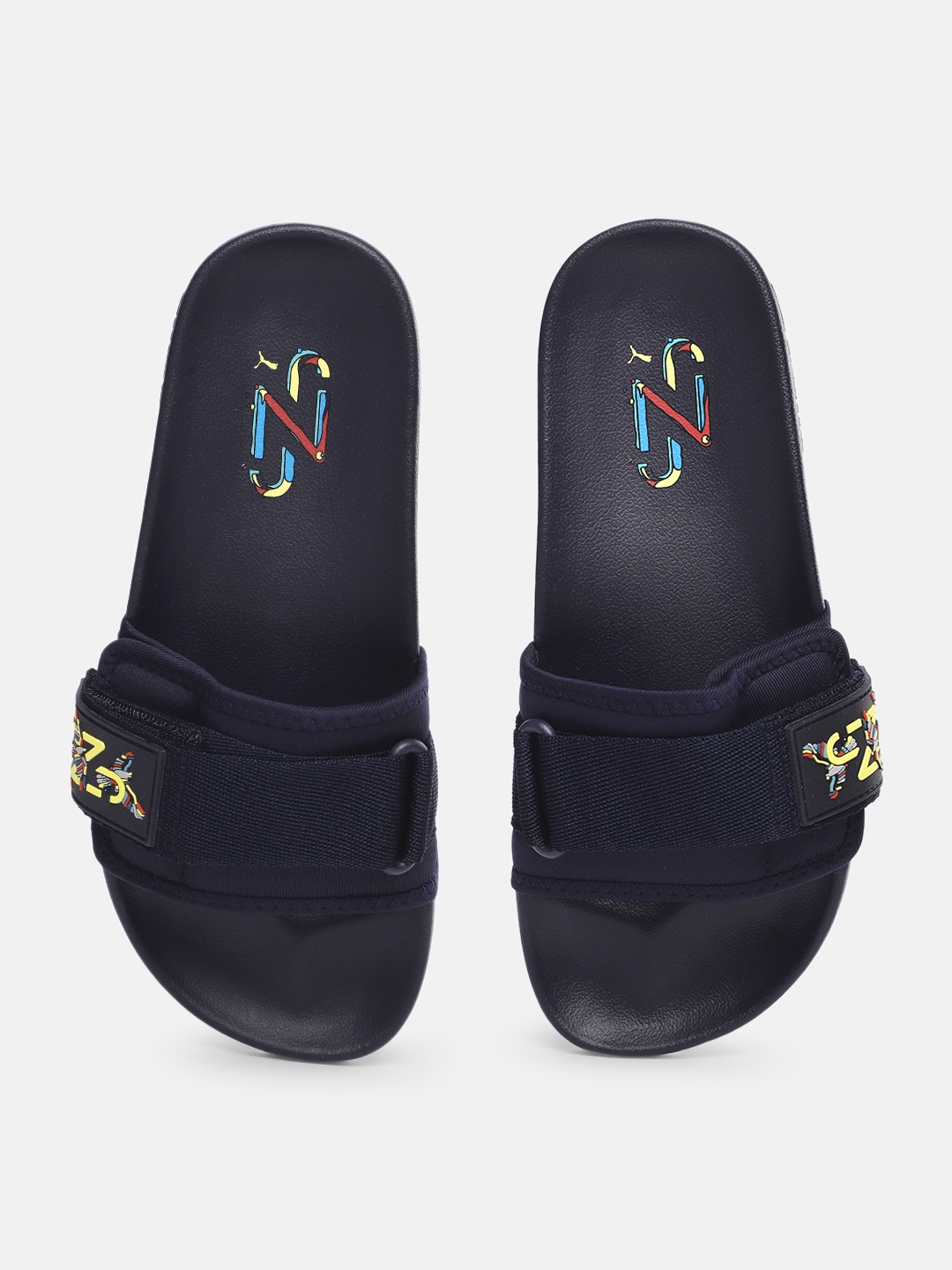 

Puma Unisex Navy Blue Leadcat 2.0 CLBR Sliders