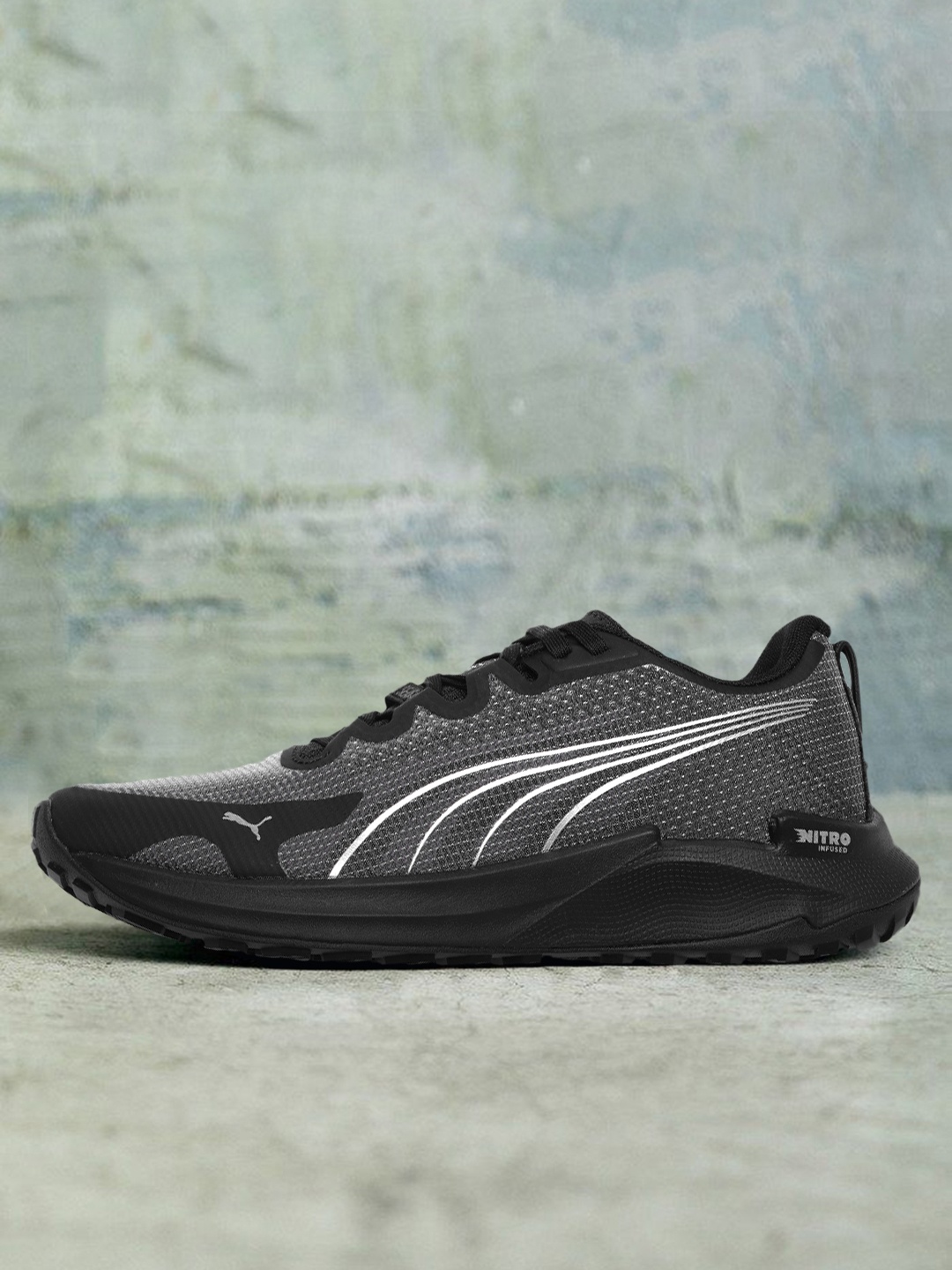 

Puma Men Black Fast-Trac Nitro Running Shoes