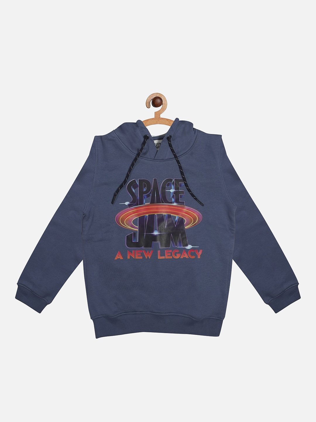 

Octave Boys Blue Printed hooded Sweatshirt