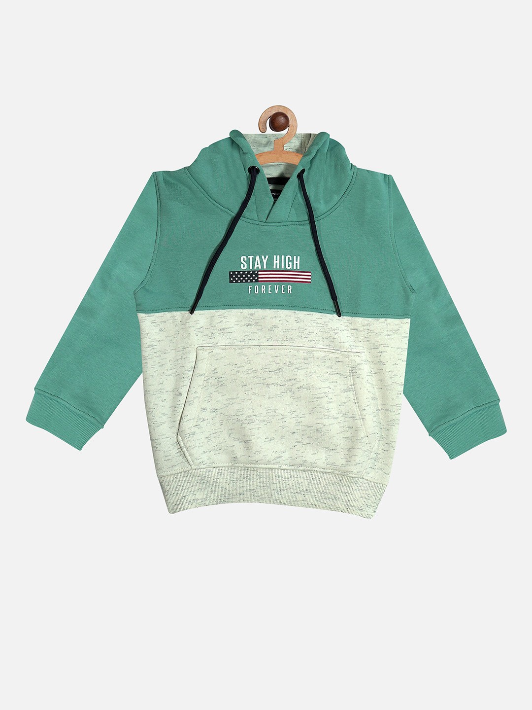 

Octave Boys Green Colourblocked Sweatshirt